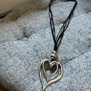 Heart statement necklace